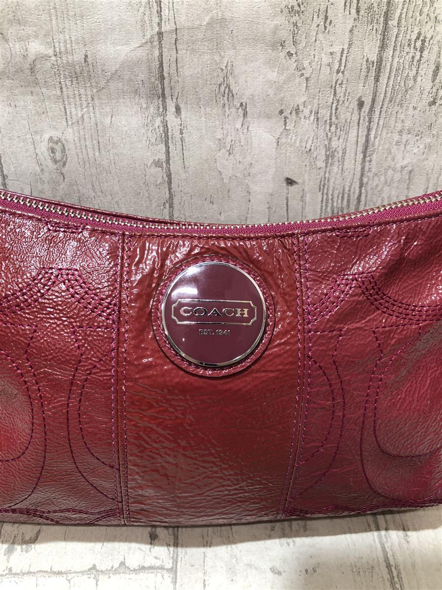 COACH(コーチ)エナメルショルダーバッグ/レッド | T-SELECT