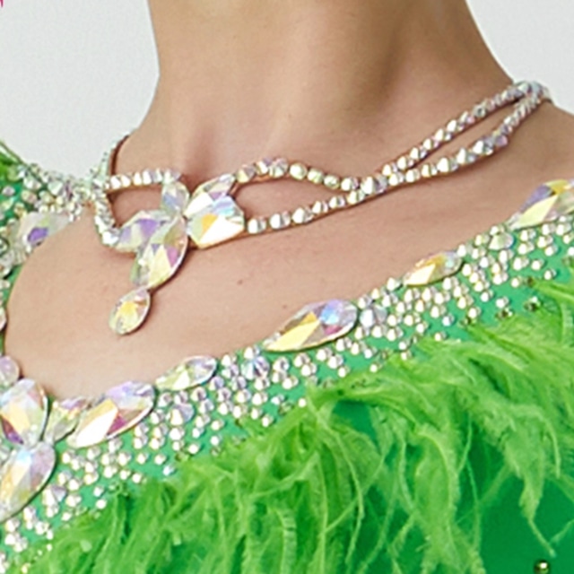 オーロラフラワーモチーフ・エレガントネックレス ds0822