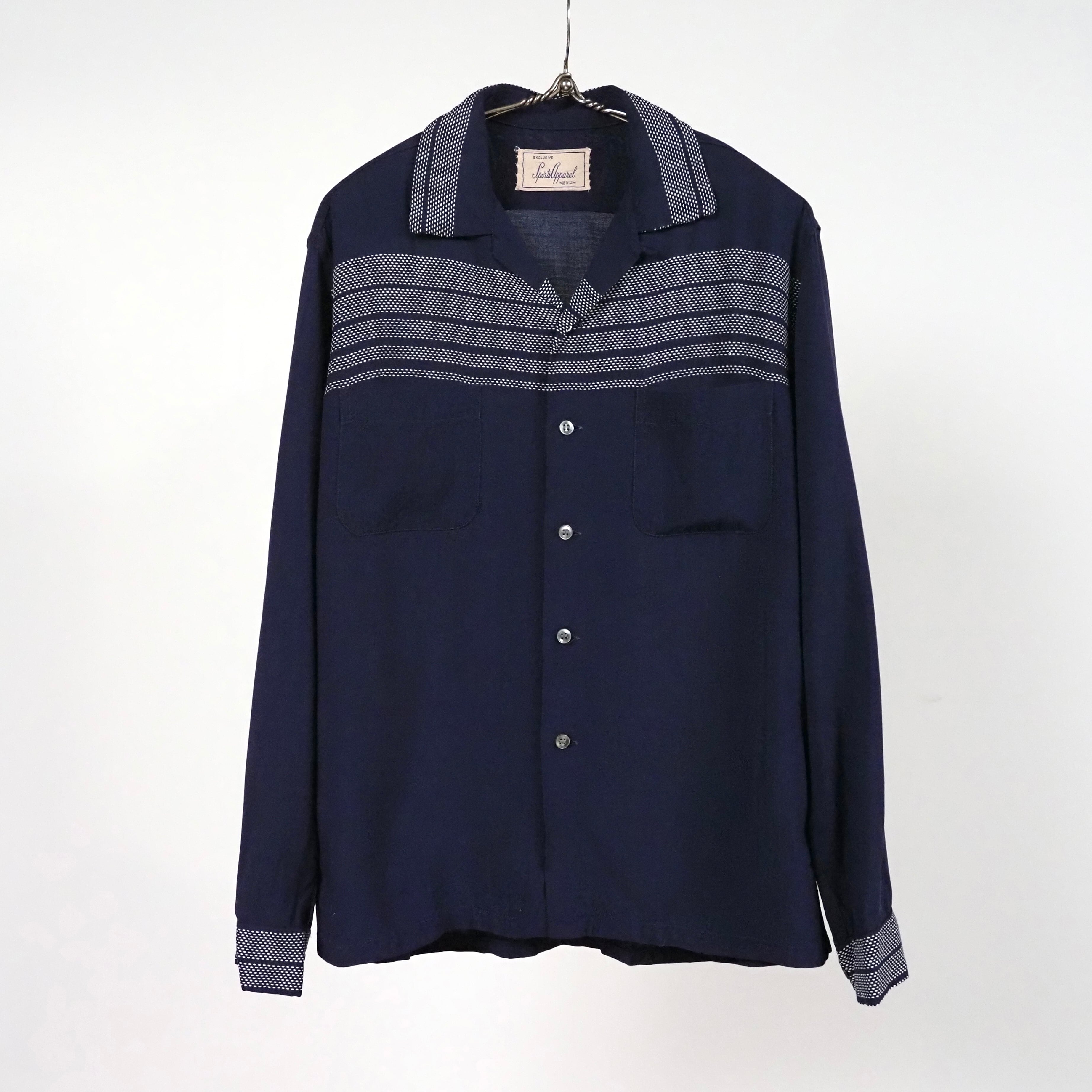 Polo by Ralph Lauren CALDWELL silk/cotton open collar S/S shirt L