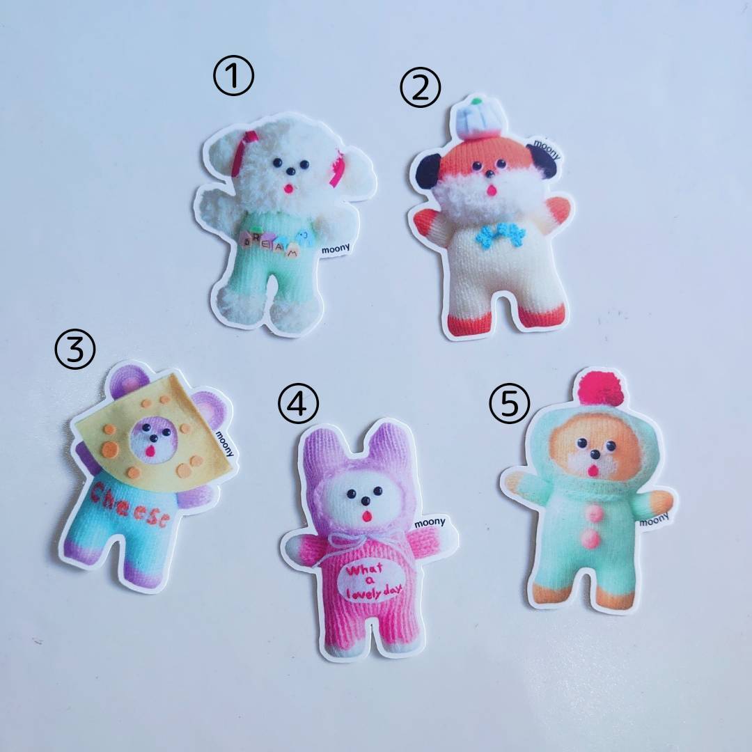 ダイカットステッカー どうぶつたち | nancawashop