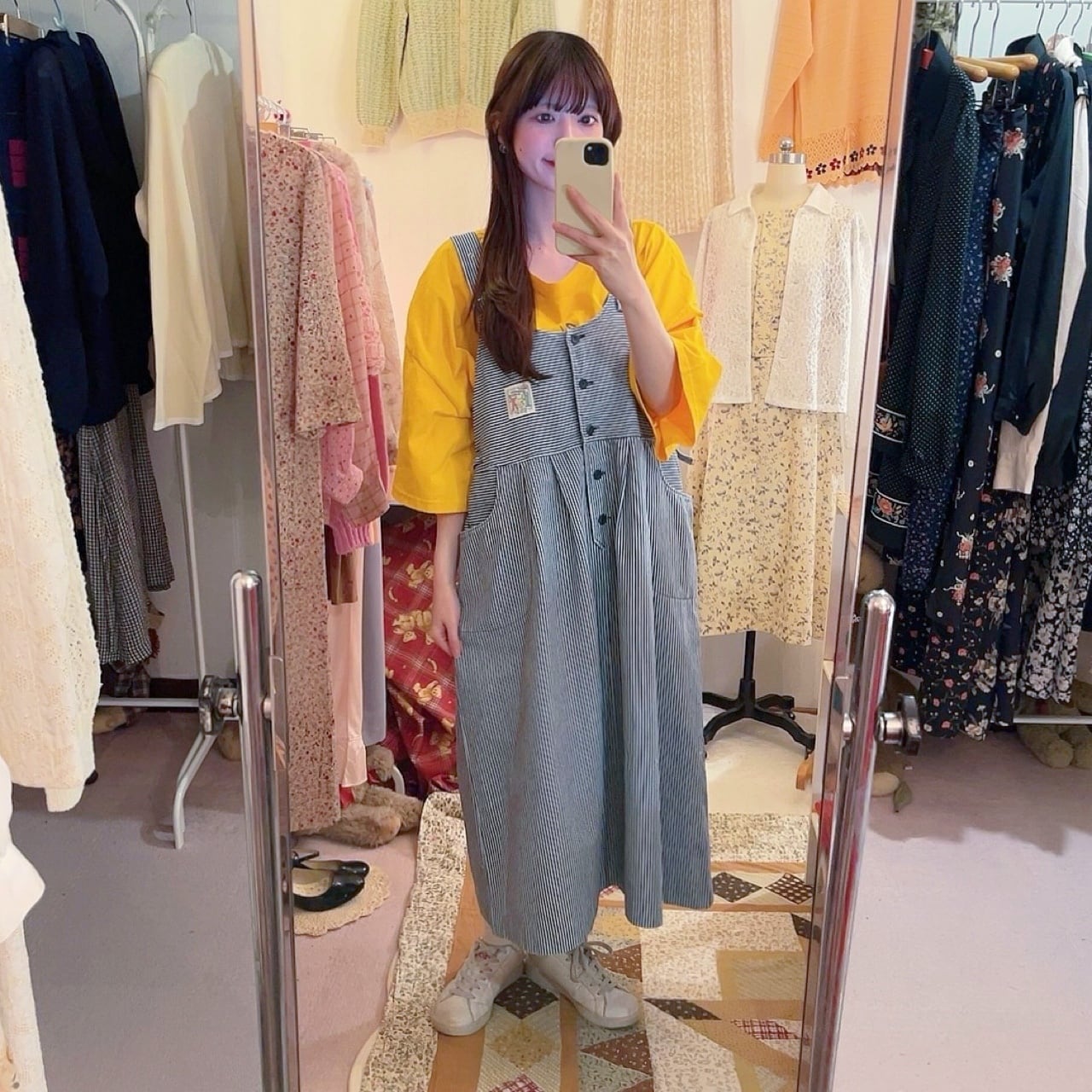 hickory denim jumper skirt