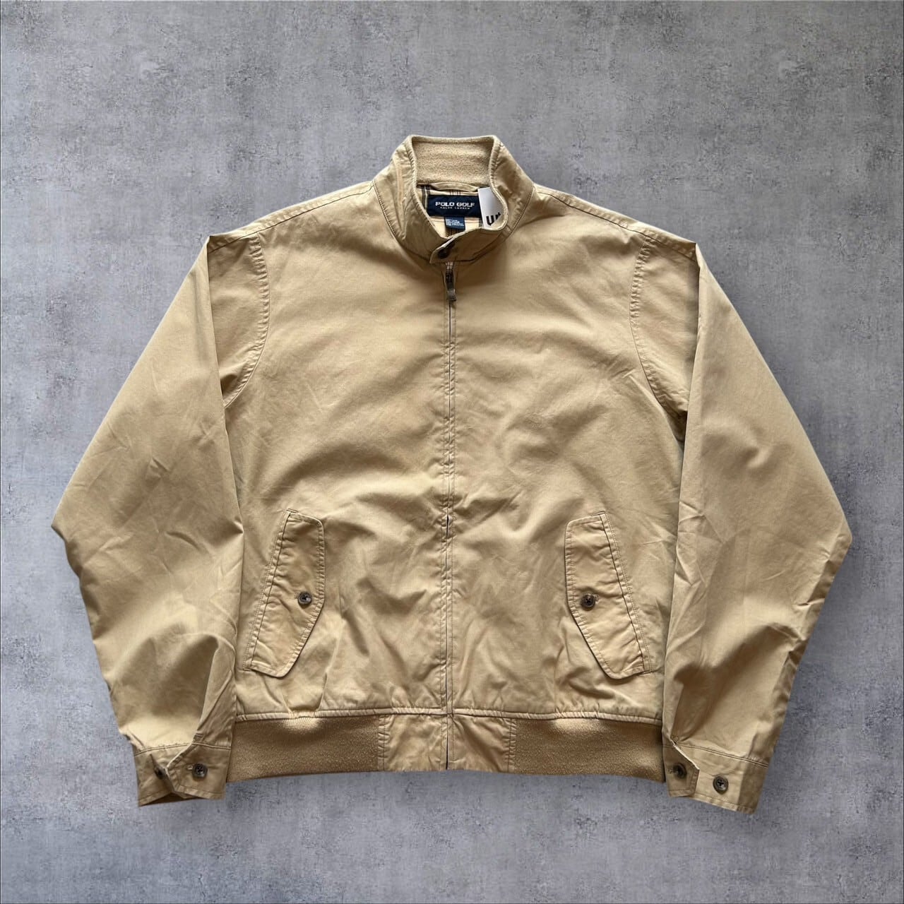 2000s POLO GOLF Ralph Lauren Swing Top Jacket "beige"⑰【高円寺店】