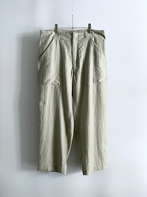 T/f G5 rayon silk patch pocket baggy pants - dark soot