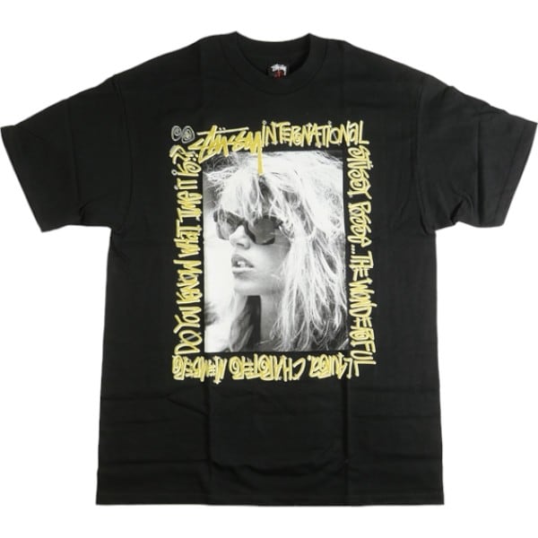 Size【L】 STUSSY ステューシー 1st Laura Tee Tシャツ 黒金 【新古品 