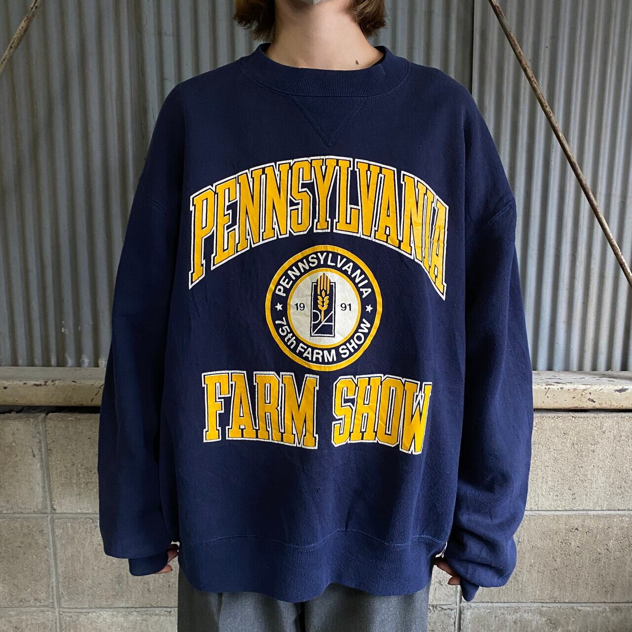 90s カレッジロゴスウェット USA製 XL PENN ペンシルバニア