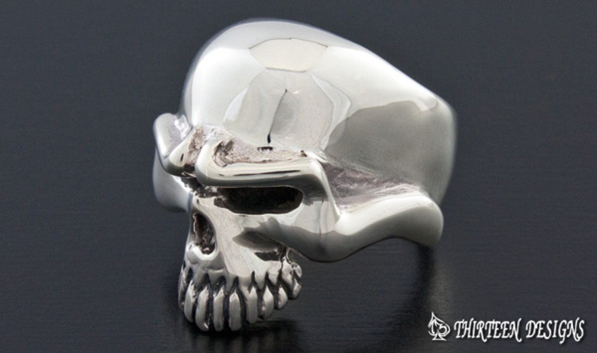 THIRTEEN DESIGNS サーティーンデザインズ KR-1 MAD SKULL RING