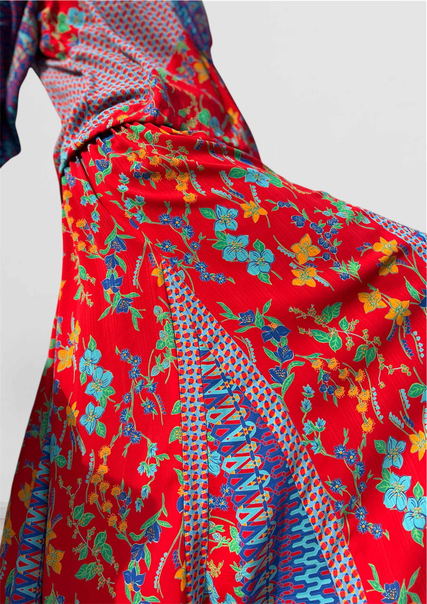 Diane freis red floral × mix print set up ( ダイアン フレイス レッド 花柄 セットアップ )