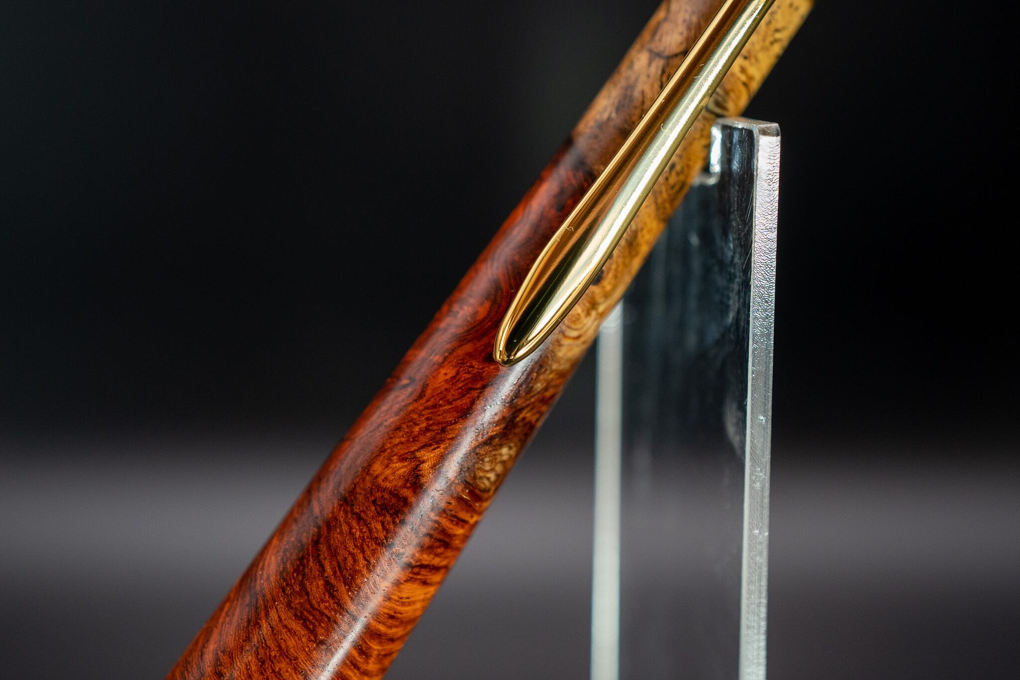 【朱色の銘木】 本花梨紅白 特上gold MP