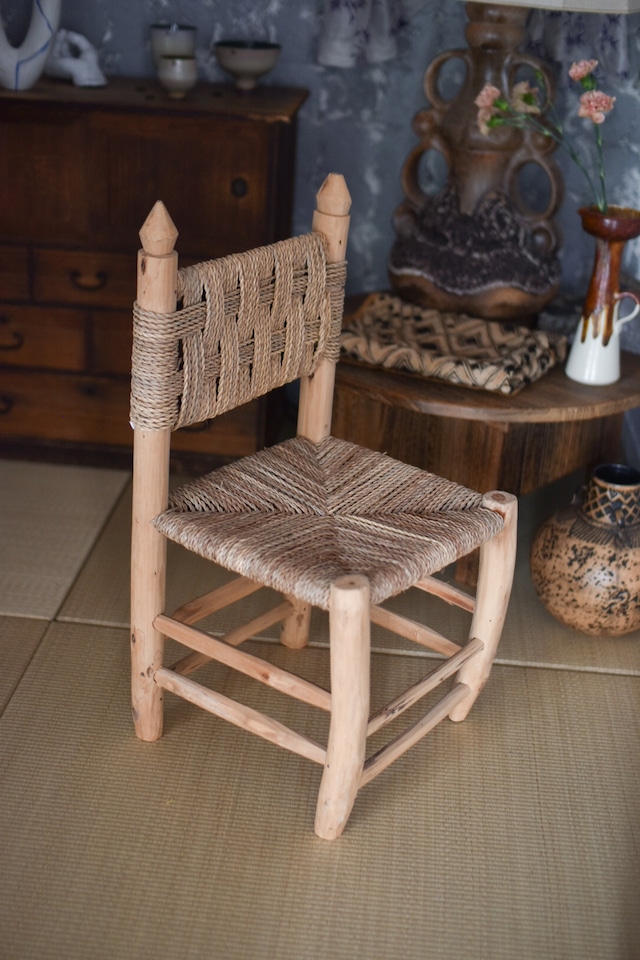 Moroccan wood stool