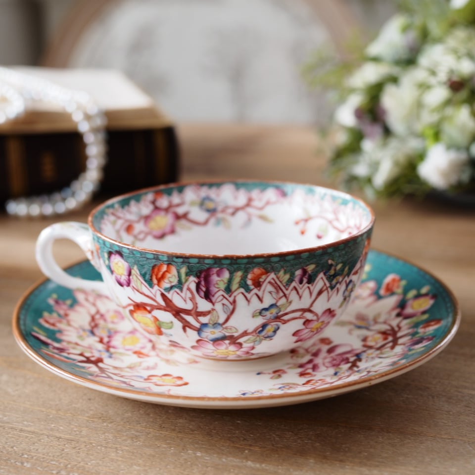 フランスアンティーク 素敵 サルグミンヌ ミントン 218 カップ