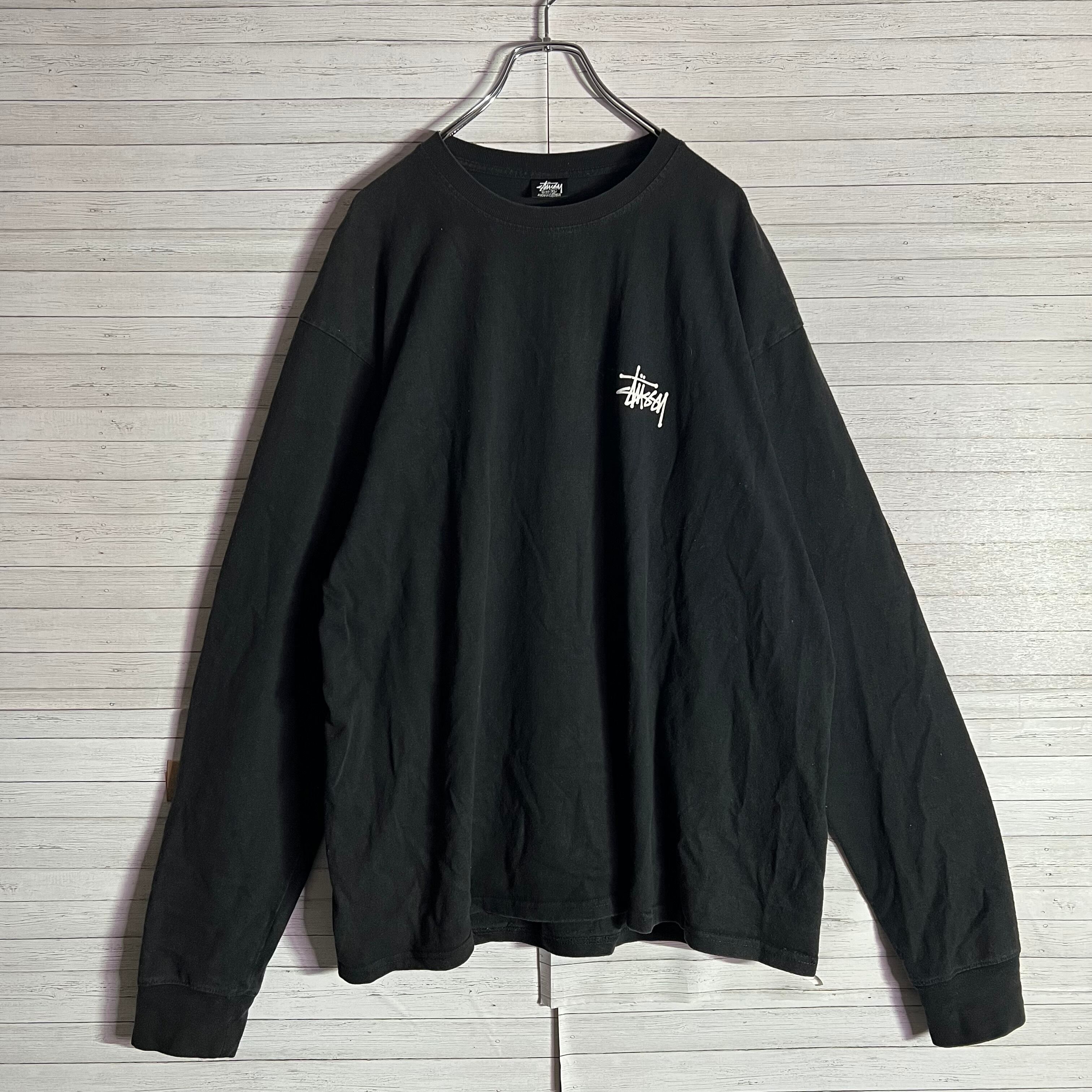 希少XLサイズ】ステューシー ビッグロゴ バックプリント ロンT 