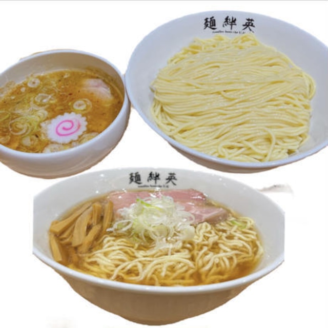 麺絆英　つけ麺２食、煮干し中華２食セット