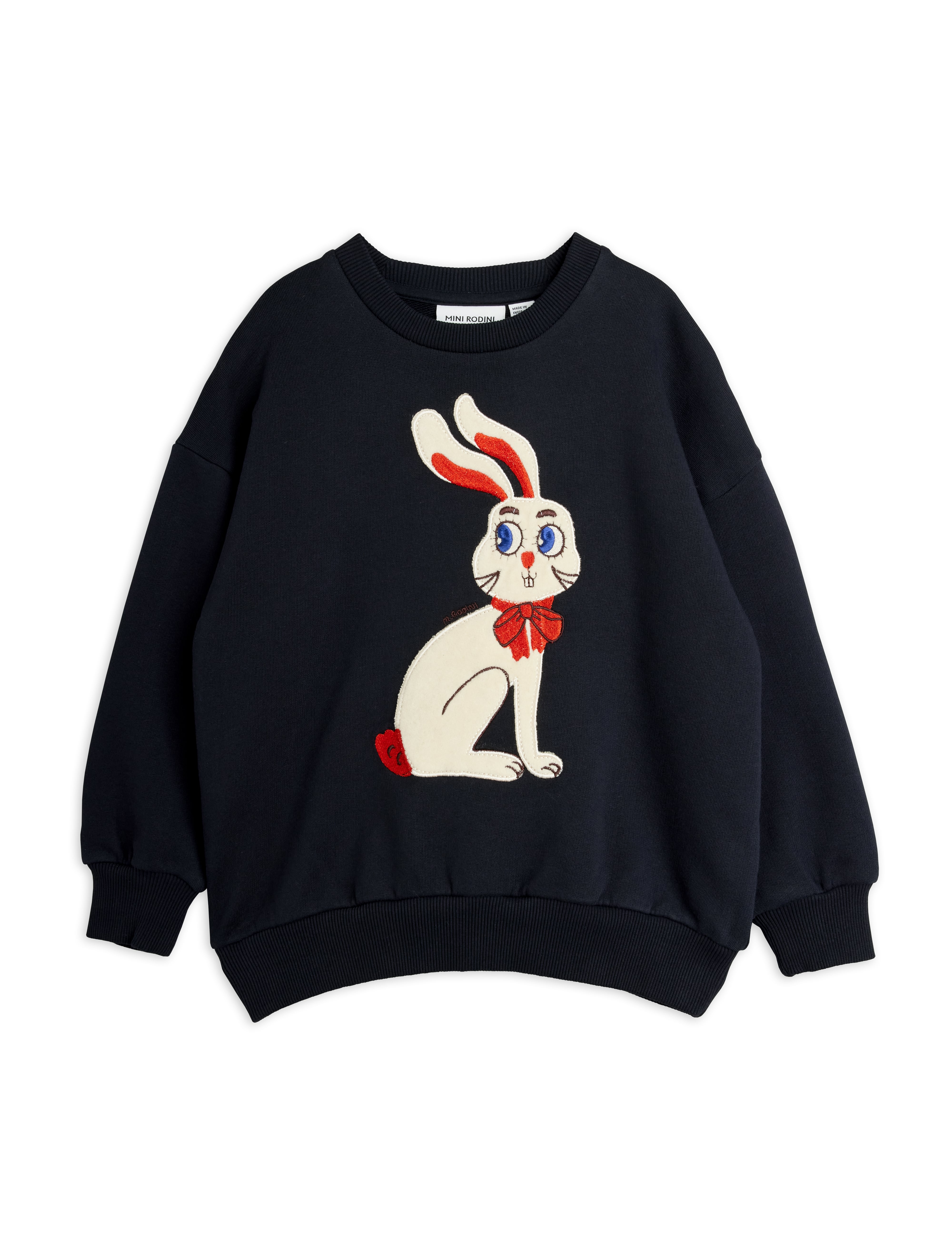 【 MINI RODINI 26AW 】 Rabbit application sweatshirt