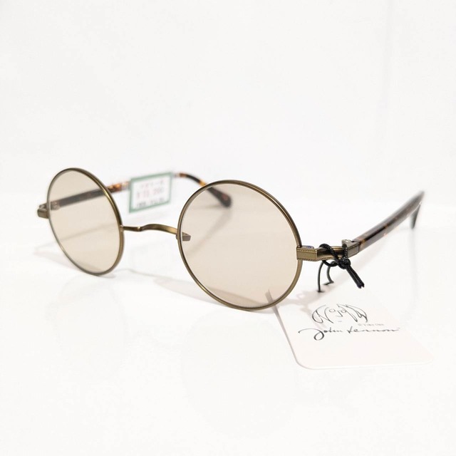 【John Lennon】ラウンドメタルフレーム　サングラス　アンティークゴールド