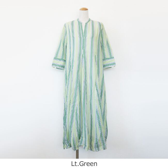 ne Quittez pas (ヌキテパ) ワンピース Cotton Voile Stripe Panel