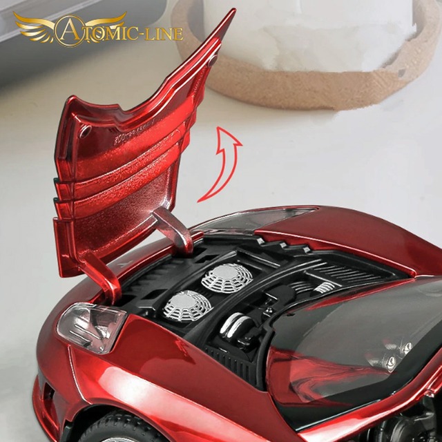 テスラ TESLR ロードスター 1/24 ミニカー 全4色 ライト点灯 エンジンサウンド 合金モデル 模型 ジオラマ