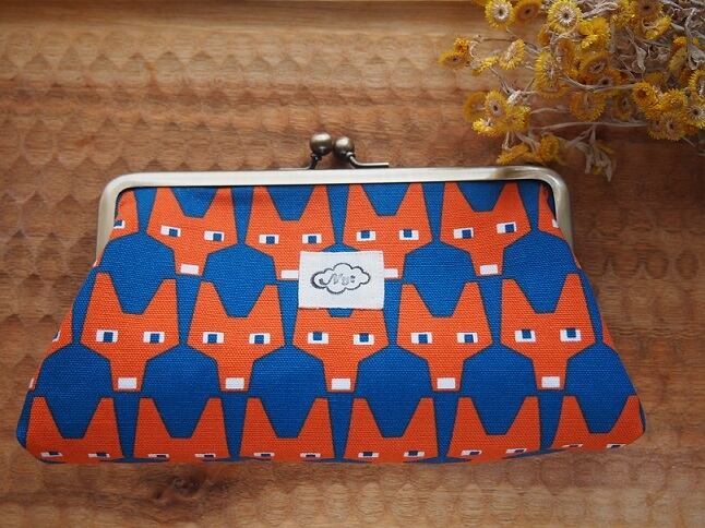 がまぐちポーチ【電磁波シールドメッシュ入り】