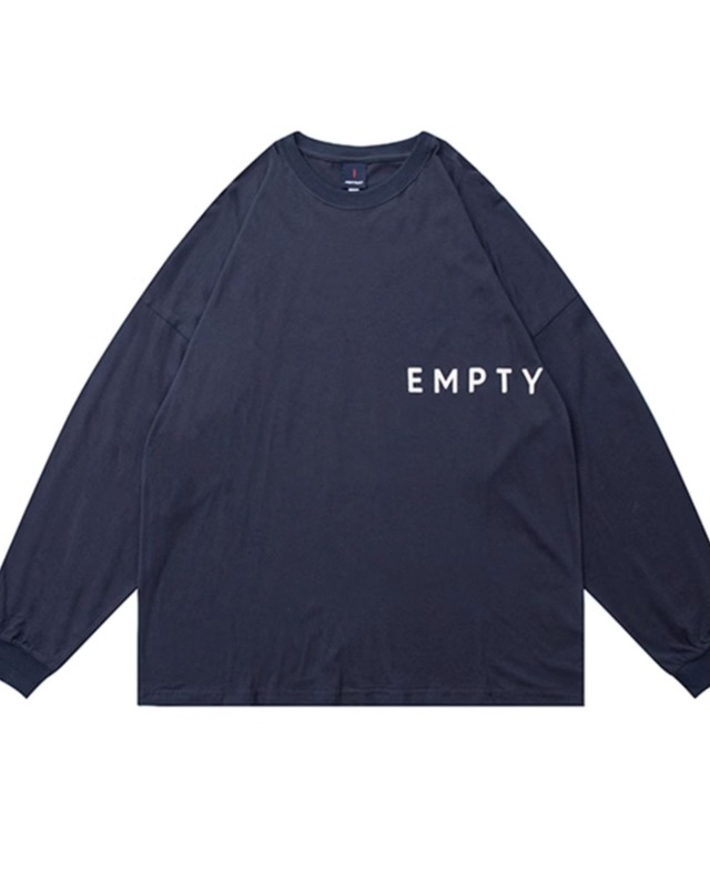 ロゴプリントクルーネックロングスリーブTシャツ　S0030