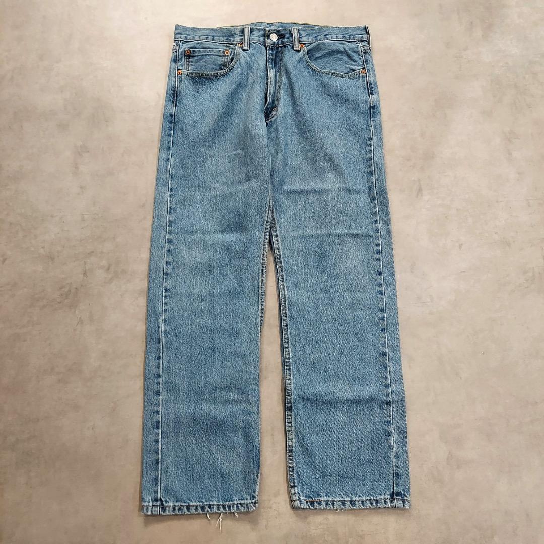 リーバイス505 Levis W34 ブルーデニム 青 古着 ボトム 17214