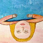 世界は手の中に 直筆油彩原画 額縁入り 12号サイズ | エンジェル