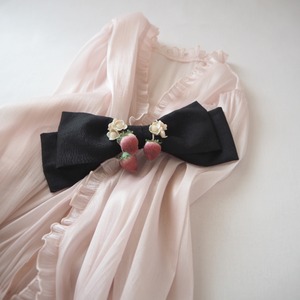 barrette " darkberry ribbon "