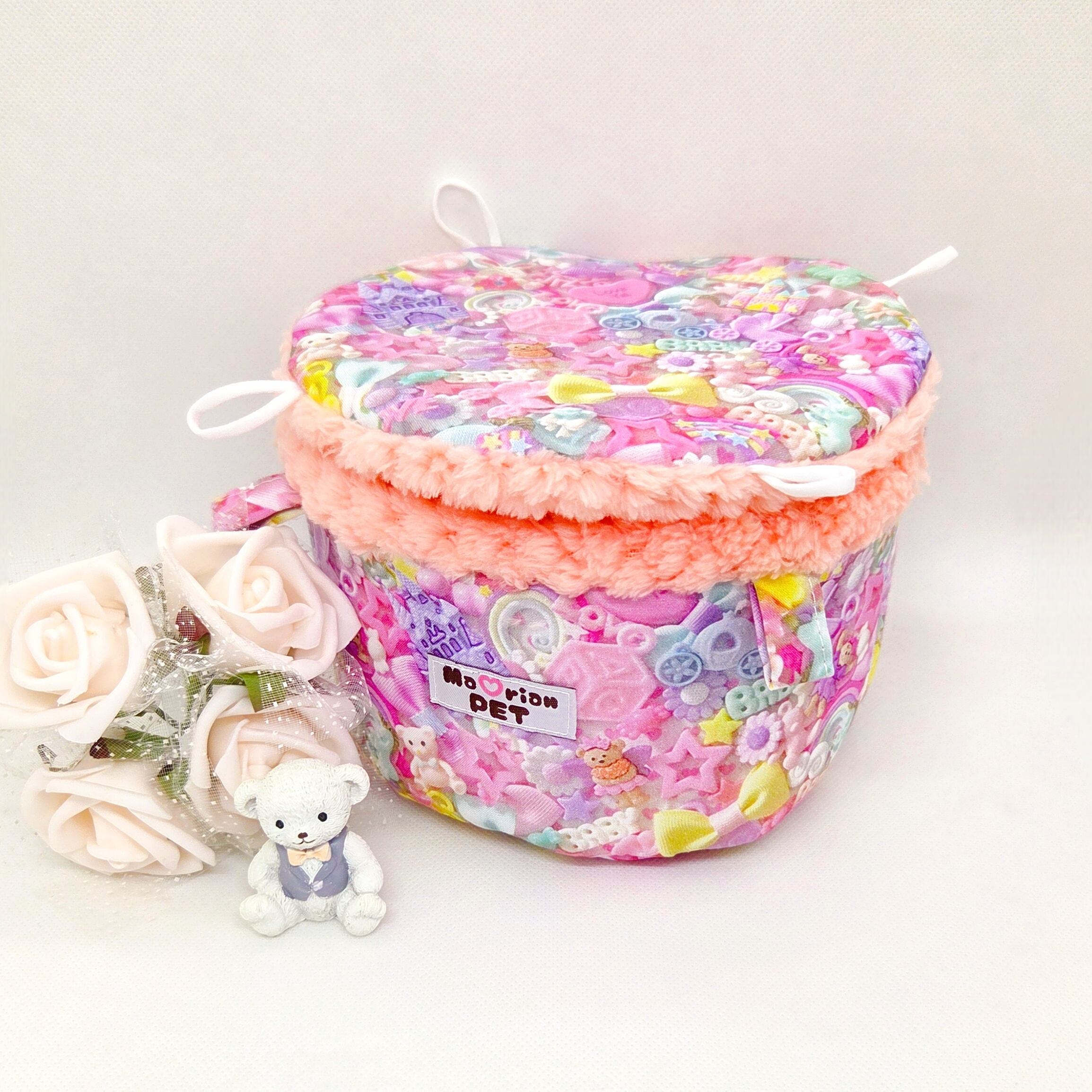 バーレルポーチ☘Mサイズ モモンガポーチ パステルパラダイス パイナップルボア