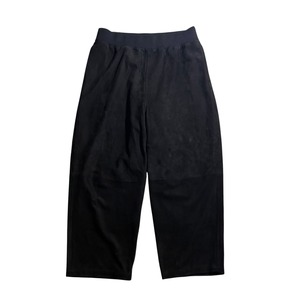 PORTER CLASSIC black suede wide pants