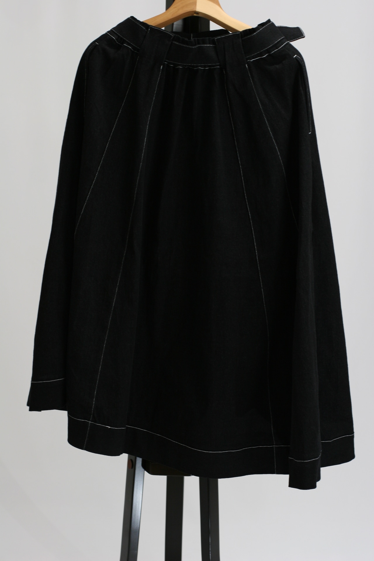 【Parc.1】Denim stitch flare skirt(108-116404)