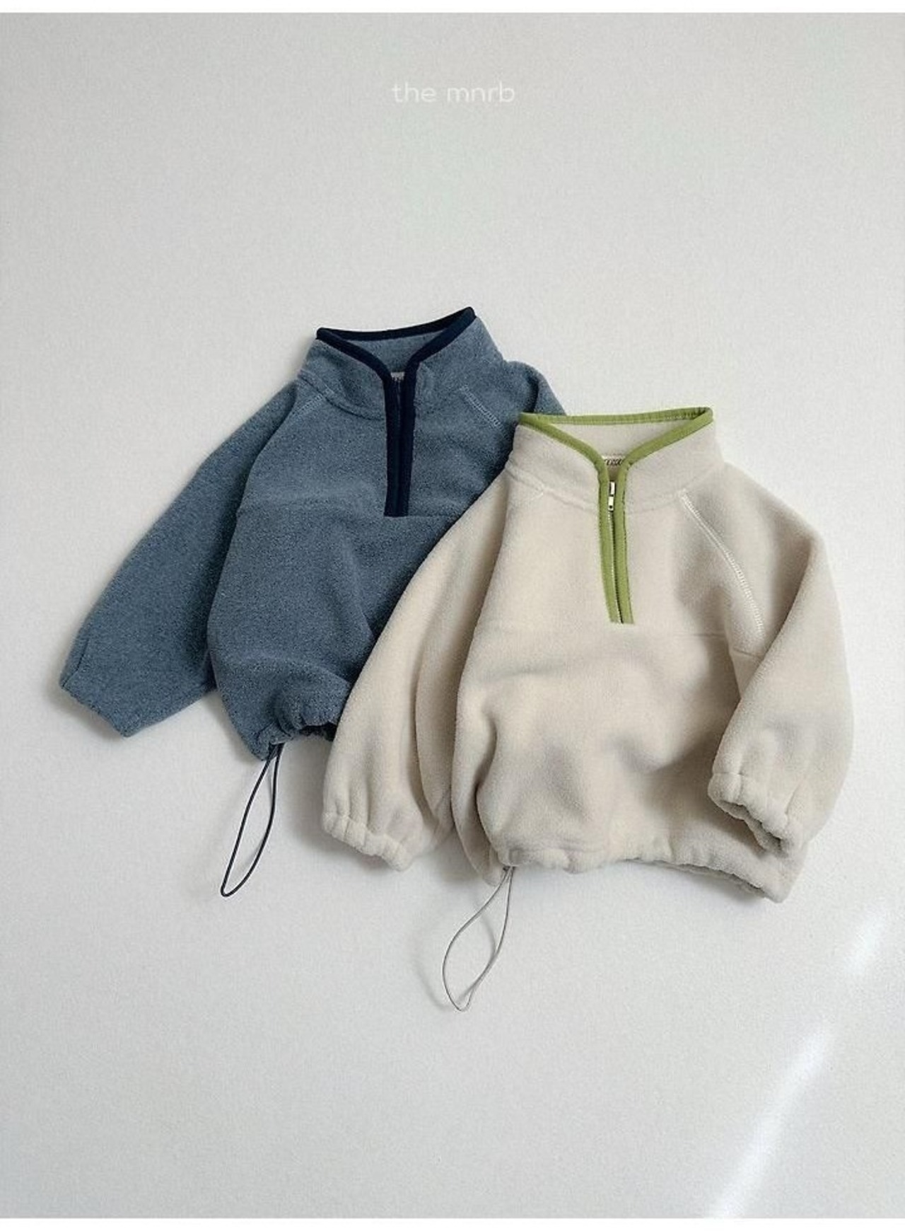 〖取寄〗韓国子供服 / 26winter / minirobe / ツートンフリースハーフジップ / キッズ *S~XL*