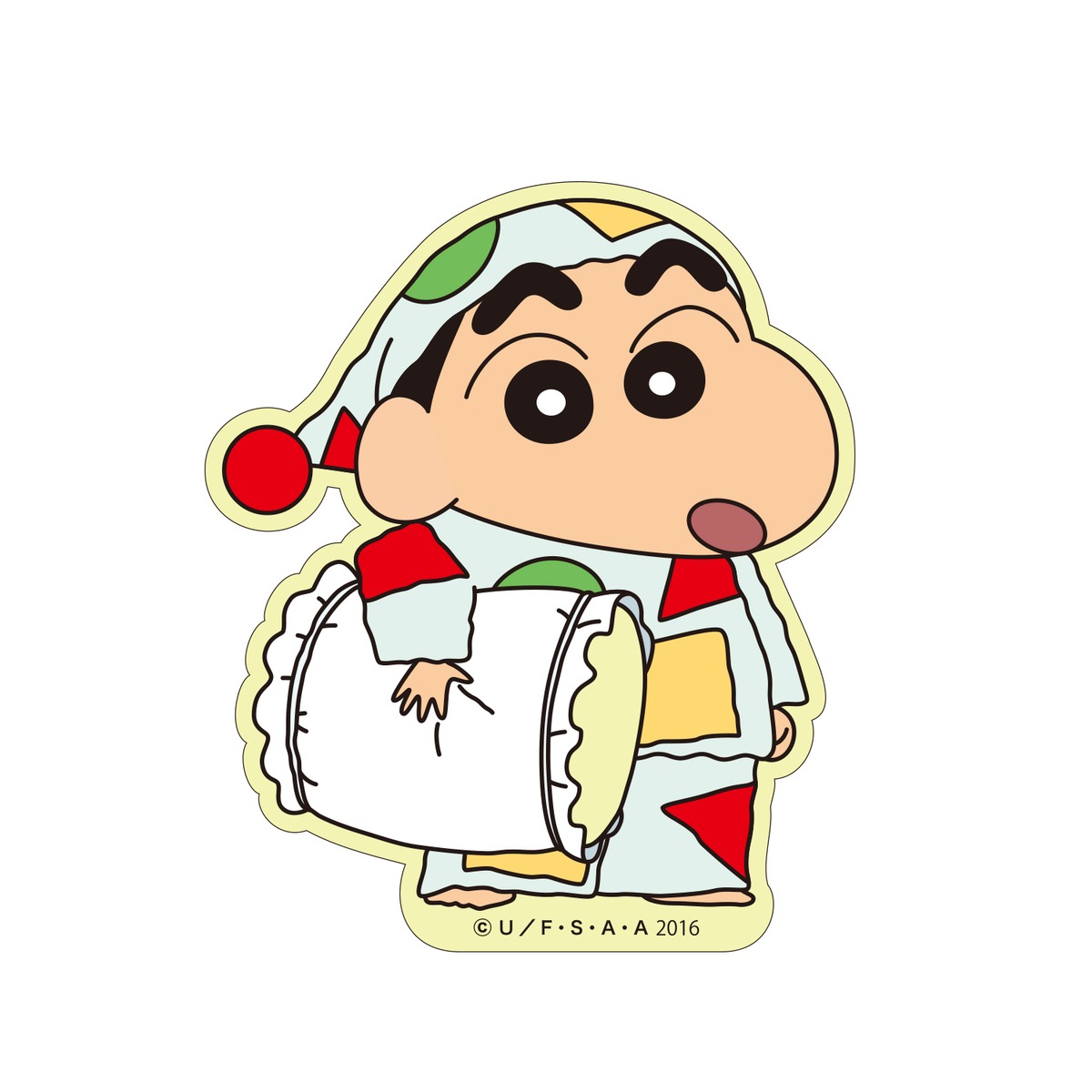 クレヨンしんちゃん キャラクターステッカー しんのすけ おやすみ 