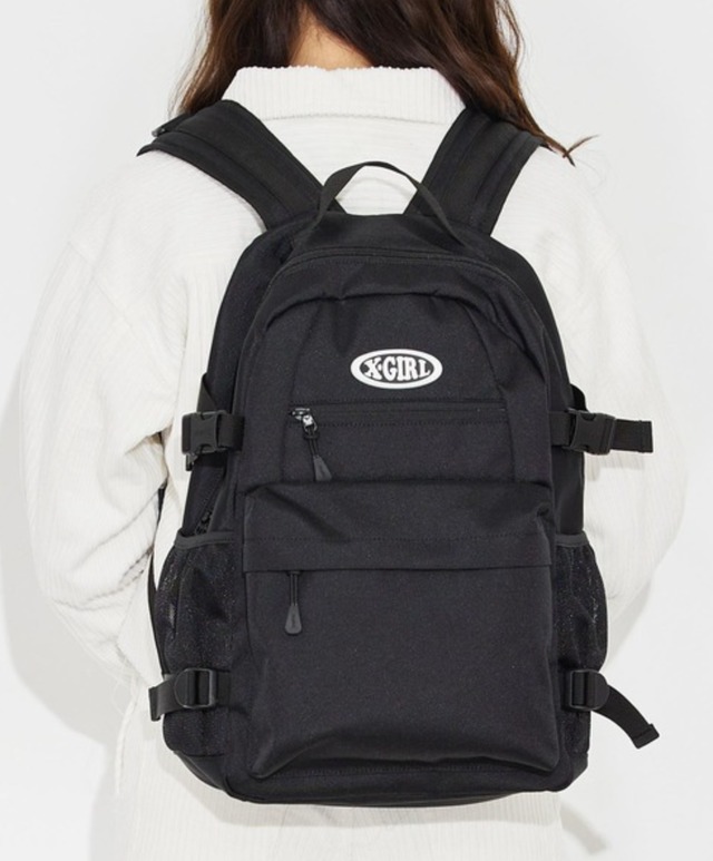 X-girl  LOGO EMBROIDERED BACKPACK