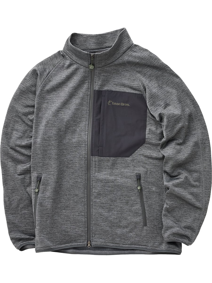 MENs L  ティートンブロス グラフェン ジャケット Graphene Jacket フリース TETON BROS TB223-39M Graphite Heather グレー系