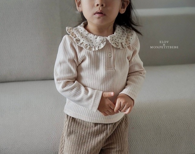 monpetitbebe【予約商品】/ Lumiel Collar Tee