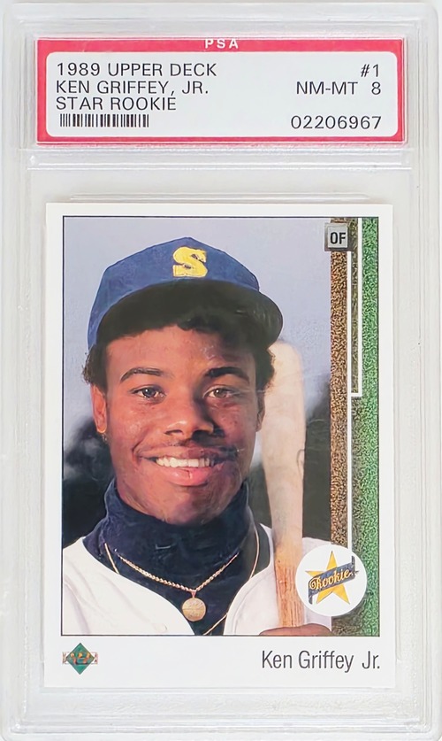 売り切れ SOLD OUT - Ken Griffey Jr 1989 Upper Deck Rookie Card PSA 8