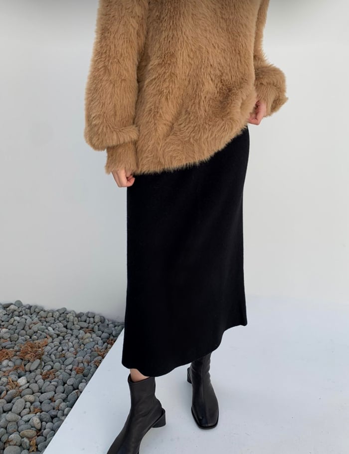 mienne　H-line Knit Skirt