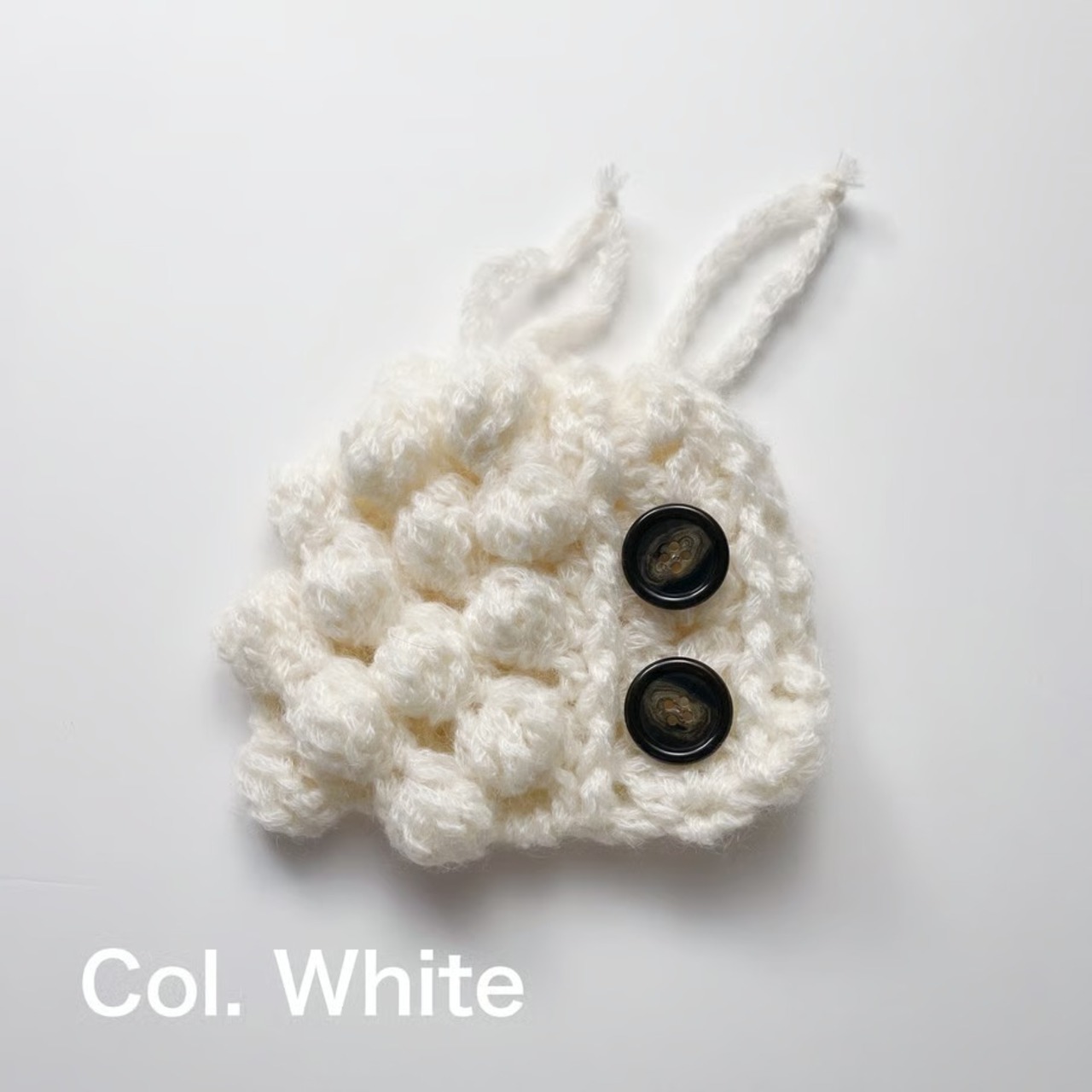 [Pattern] キッドモヘアのポコポコカーディガン