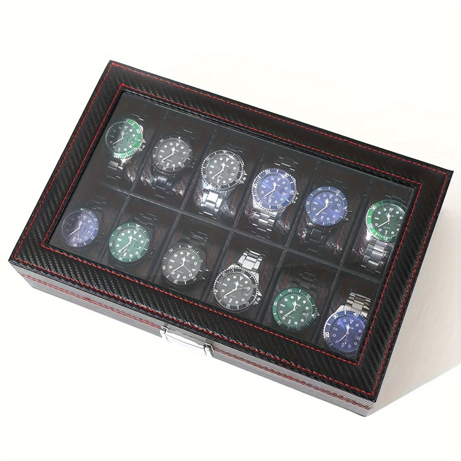 新着商品】Anyasun 腕時計ケース 12本 腕時計収納ボックス 高級 時計