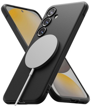 【新着特価】【Ringke】Galaxy S24 FE ケース ONYX TPU (SM-S721Q / SCG30) 滑り止め 落下防止 耐衝撃 米軍MIL規格取得 軽量ケース 柔軟ケース マグネット搭載 スマホケース スマホカバー ギャラクシーS24FE (ストラップホール付き) - Magnetic Black