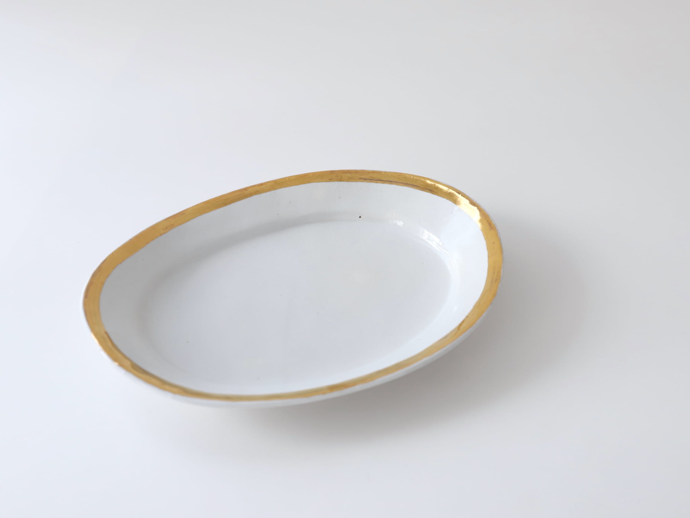 中囿義光 オーバル皿（金彩） 金 | Galerie NUAGE