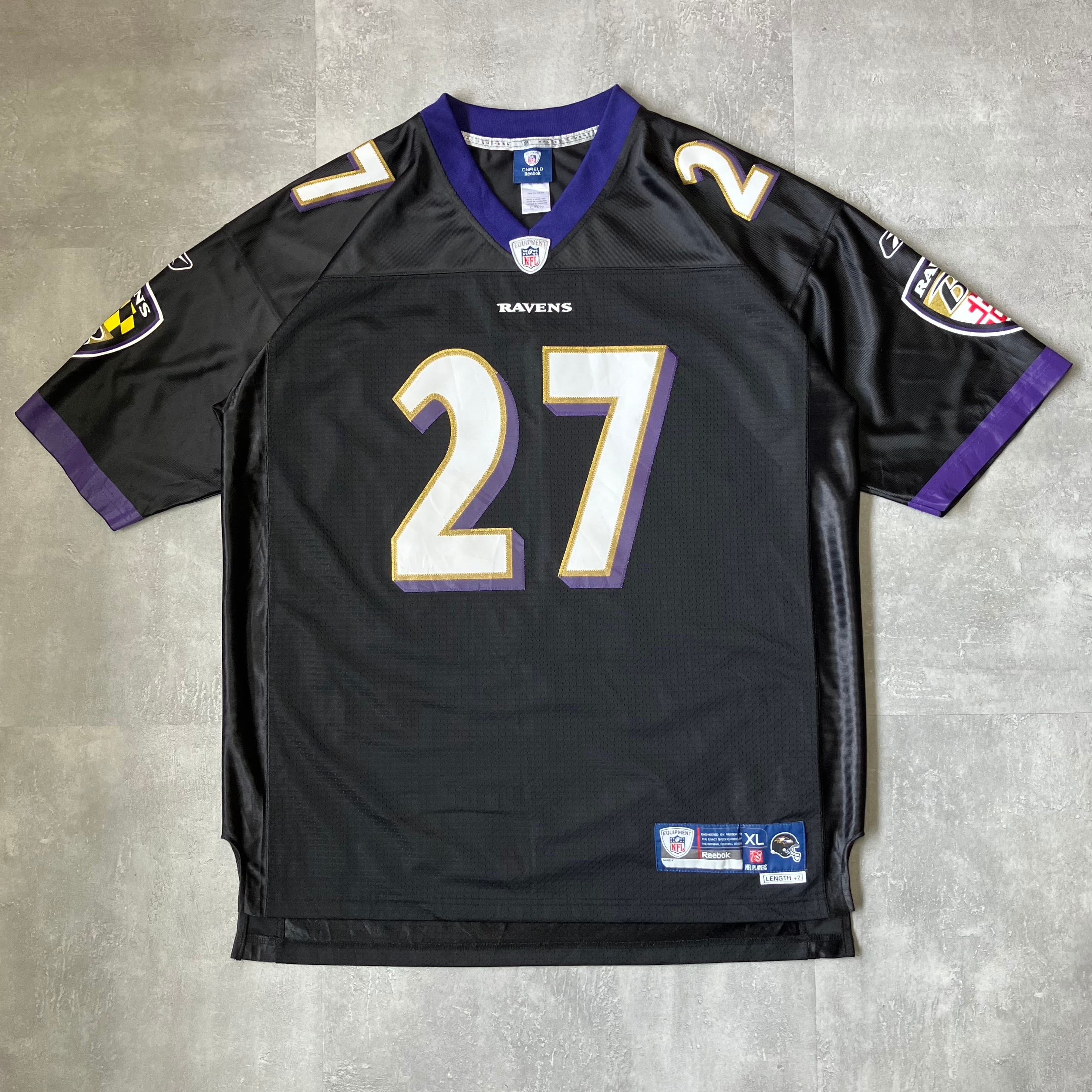 《XL size》Reebok リーボック NFL RAVENS ゲームシャツ No.3606