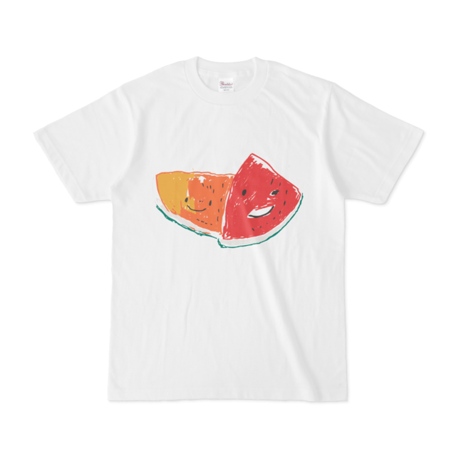 かわいいスイカtシャツ 白 ひびき工房のお店 障害者日中サポートをする福祉施設