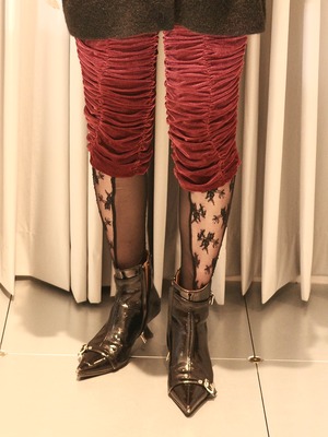 【25AW】BELPER ベルパー /  VELOUR SHORT LEGGINGS / レギンス