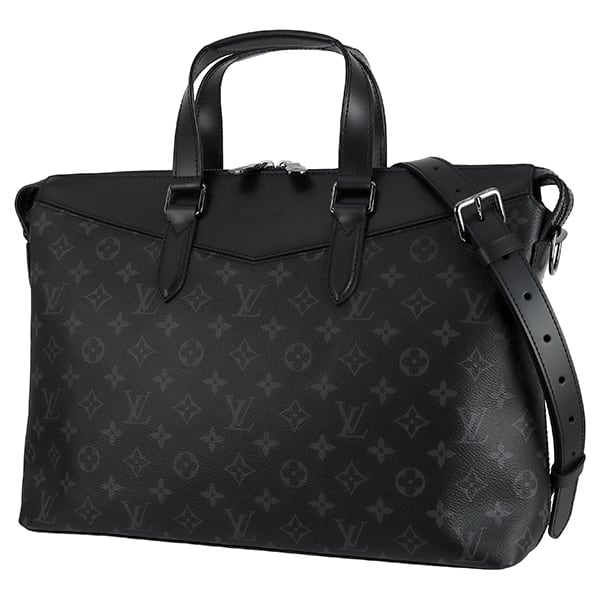 Used LOUIS VUITTON ルイヴィトン ビジネスバッグ ブリーフケース エクスプローラー モノグラムエクリプス ブラック 超美品