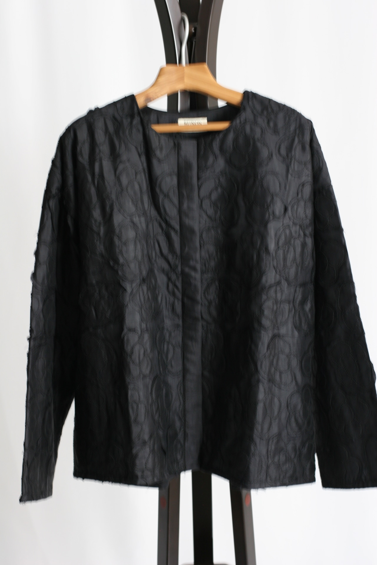 【BUNON】Khadi Silk Flower Quilting Blouson(BN2651)