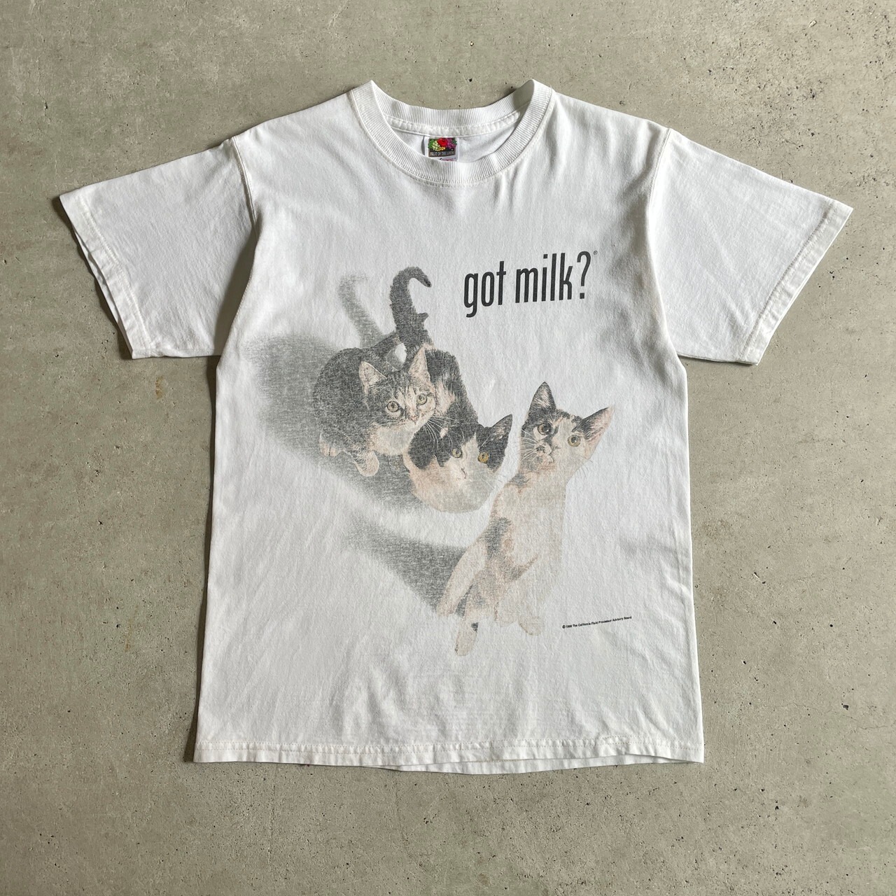 90年代 got milk? 猫 アニマル アート プリントTシャツ メンズM 古着  