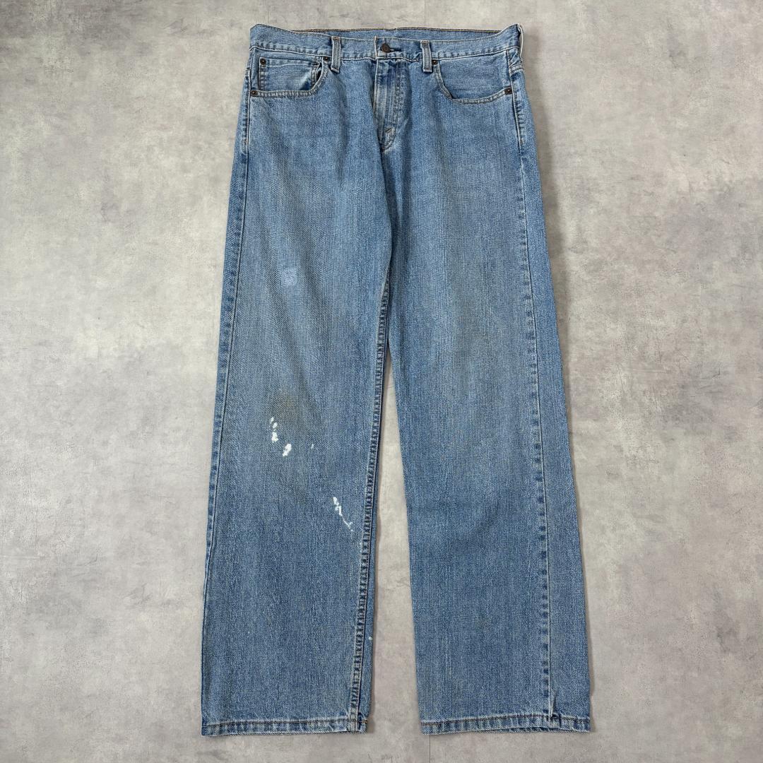 リーバイス569 Levis W32 ワイドバギー 青 古着 ボトム 22536