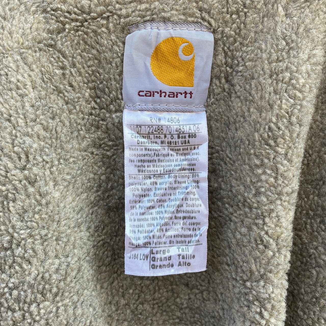 Carhartt カーハート トラディショナルジャケット メンズL TALL 古着 