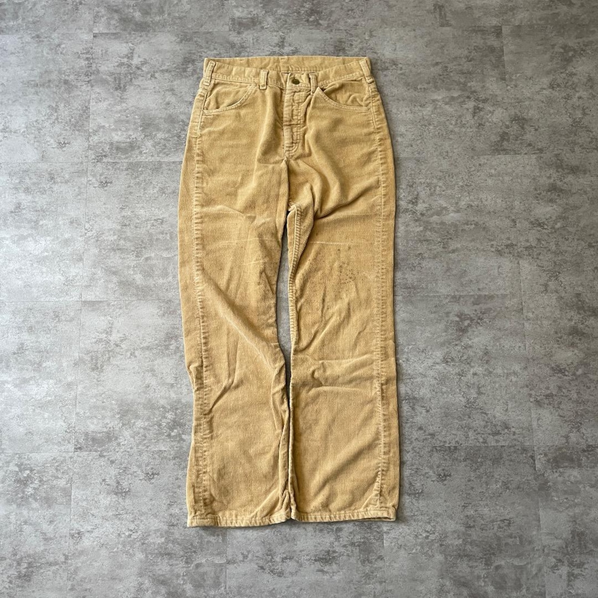 70s-80s USA製 Lee コーデュロイパンツ キャメル W29 L30