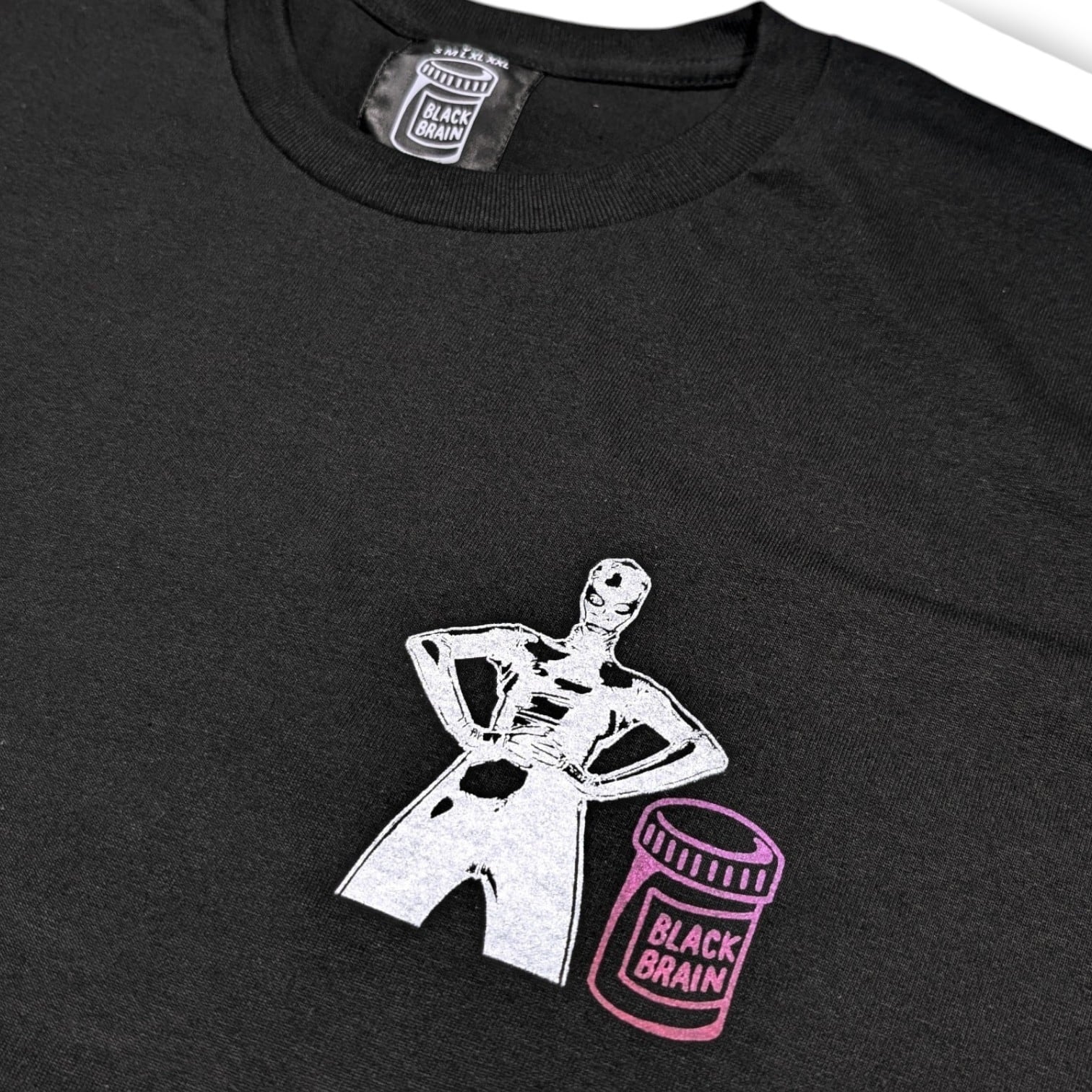 Latex SS Tee | BLACK BRAIN