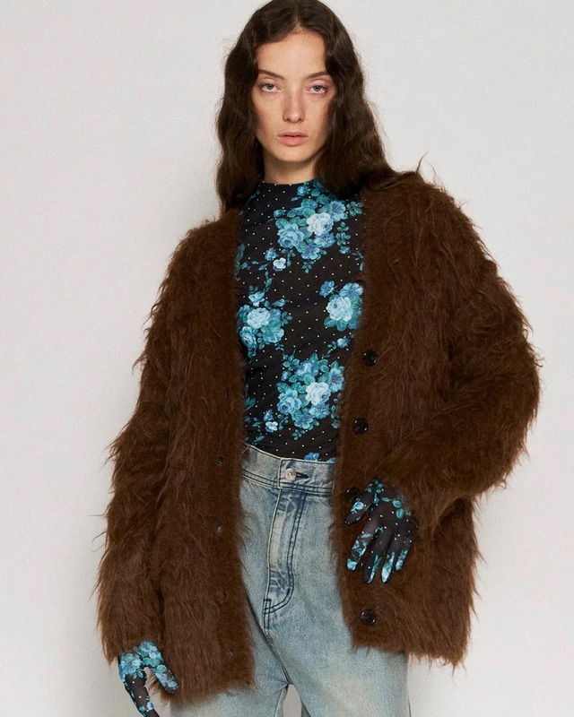 【MAISON SPECIAL】Fluffy Shaggy Knit Cardigan